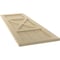 Ekena Millwork True Fit PVC Center X-Board Farmhouse Fixed Mount Shutters, Natural Twine , 12W x 42H, PR TFP107FH12X042NT - alternate 2
